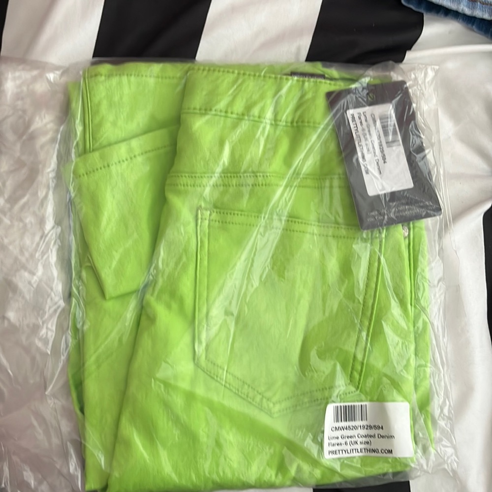 Neon green pants